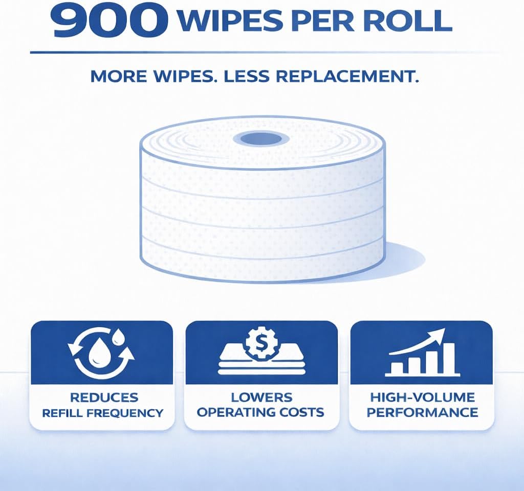 2XL Antibacterial Force Disinfecting Wipes – Bucket Refill Cleaning Wipe, 6" x 8", White – EPA Registered