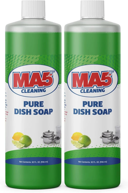 MA5X CLEANING Pure Liquid Dish Soap, 1 Gallon Refill
