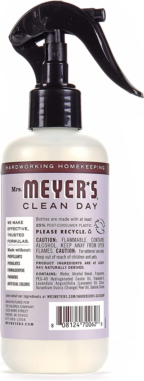 MRS. MEYER'S CLEAN DAY Room Spray, Lemon Verbena Scent, 8 Fl Oz Bottle