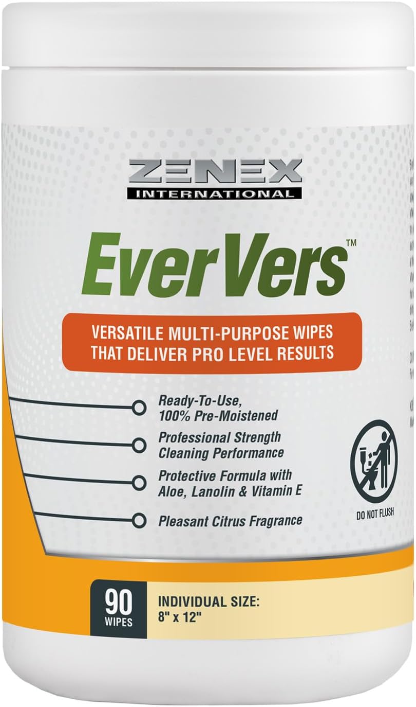 Magic EverVers Heavy Duty Cleaning Wipes - Single Sided Hand & Surface Towels | Powerful Moisturizers to Prevent Dry Hands | Waterless | Removes Grease, Oil, Dirt, & more (3 Pack | 75 Sheets Total)