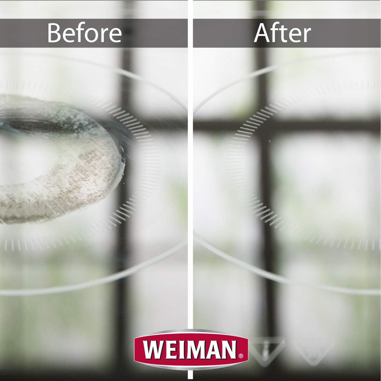 Weiman Cooktop Cleaner and Polish 18 Fluid Ounces - Heavy Duty, No Scratch, Glass-Ceramic Safe, Non-Abrasive