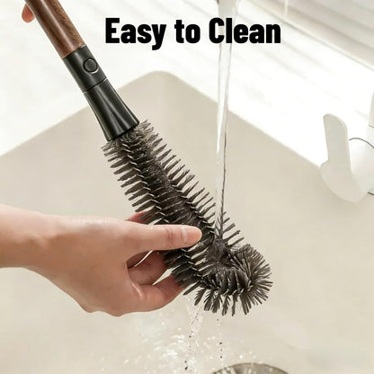 2-in-1 Detachable Dual-Head Bottle Brush, Blender Cleaning Brush for Fruit Juicer, Cup Lid & Kitchen Appliances, Food-Grade Bristles for Deep Cleaning