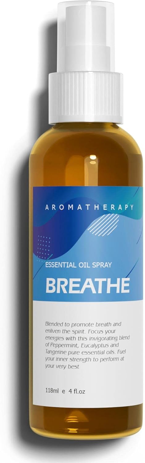 Benatu Citrus Vanilla Essential Oil Blend Spray for Body and Hair, Multi-Use Natural Uplift Scent Aromatherapy Room Linen Mist for Bedding, Pillow, Fabric, Car 4 fl oz