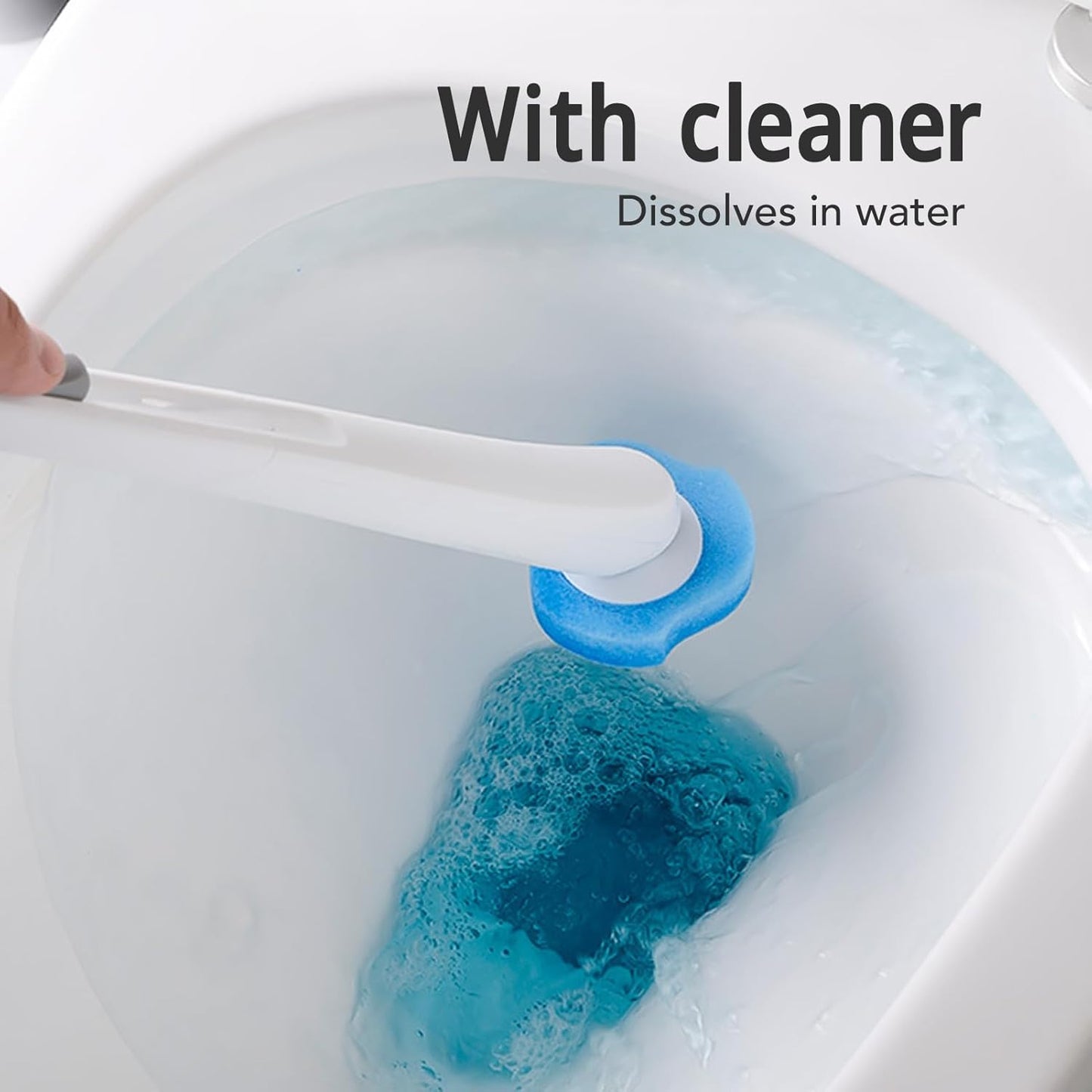 Disposable Toilet Brush Refills, Toilet Brush Wand Refill Heads Remove Stubborn Stains for Home