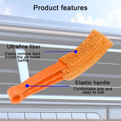 3PCS Mini Duster for Car Air Vent, Automotive Air Conditioner Cleaner and Brush, Vehicle Blind Dust Cleaning Tool for Keyboard, Window, Shutter, Universal for SUV, Truck, RV（Rose Red）