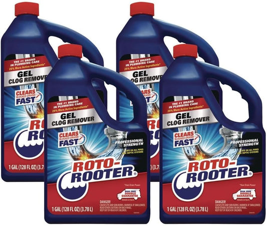 Roto Rooter Gel Clog Remover 1 gal. - Case of: 4;4
