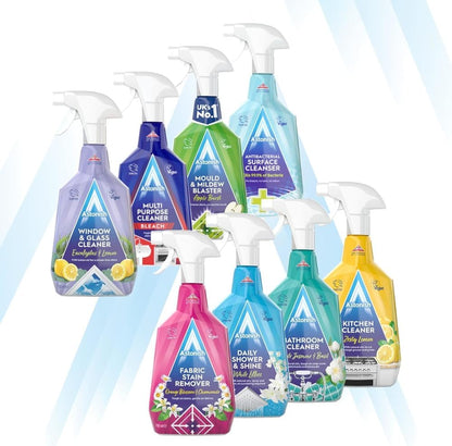 Astonish Apple Burst Household Cleaner - Shower Curtain, Shower Door, Bathroom Tiles - Hard Water Stains, Rust & Calcium Bathroom Cleaner - No Scrub, Cruelty Free Cleaning Supplies, 750ml Bottle