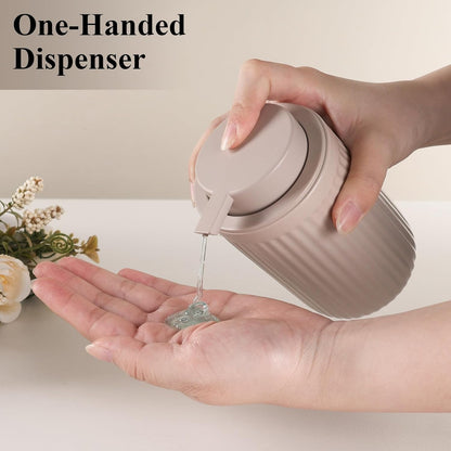 BosilunLife Dish Hand Soap Dispenser - Liquid Pump Soap Dispenser for Bathroom Decro 12oz Ceramic Kitchen Dish Dispenser with Rust-Proof Liquid Pump Modern Refillable Lotion Bottles