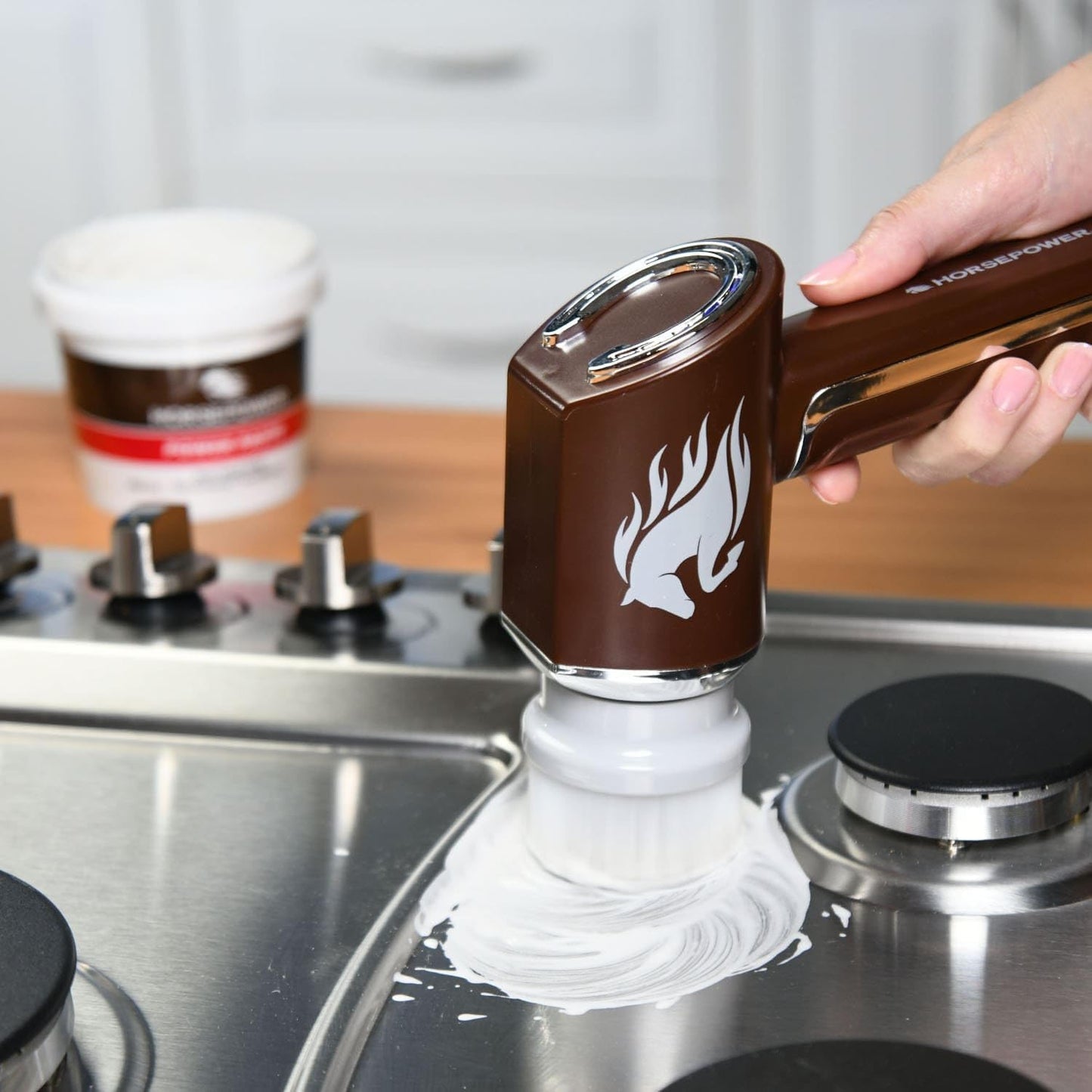 Horsepower Power Paste, High-Efficiency Multi-Surface Power Cleaner for Stainless Steel, Ceramic, Glass & More, Great for Tough Grease, Grime, and Stains