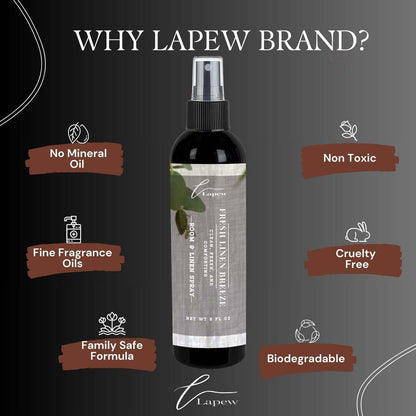 Lapew Room & Linen Spray | Fragrance Mist for Home, Car & Office | Fabric & Air Freshener | Neutralizing Mist | Made in USA | Cozy Cinnamon & Apple - Colors A