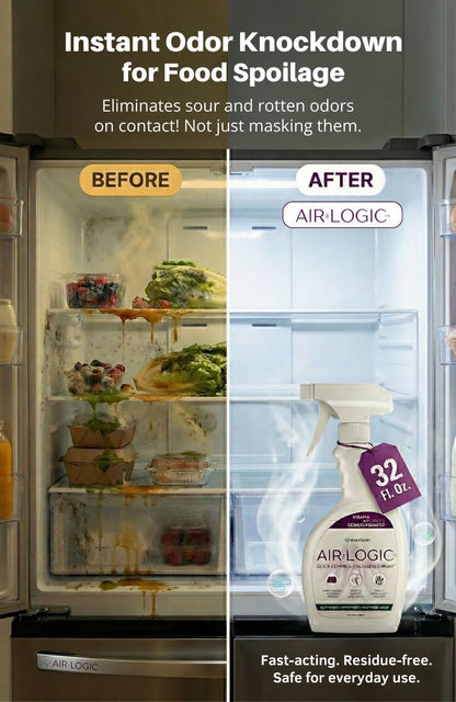 Dual-Action Odor Eliminator Spray 32 Fl Oz, Plant-Based Instant Knockdown & Enzymatic Deodorizer for Home, Neutralizes 16 Odor Sources, Bleach-Free, Fabric & Surface Safe, Lavender Lemon