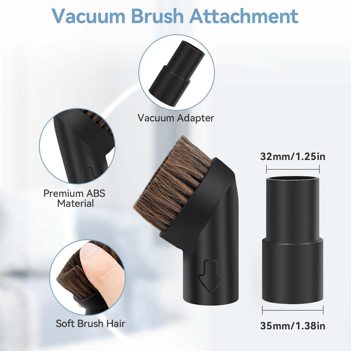 Vacuum Attachments for Shark Rocket,2 in 1 Crevice Tool Dust Brush Accessories for Shark Rocket HV300 HV301 HV322 HV320,Rotator NV751 NV752 NV650 NV680 NV800 | 35MM Vacuum Attachments