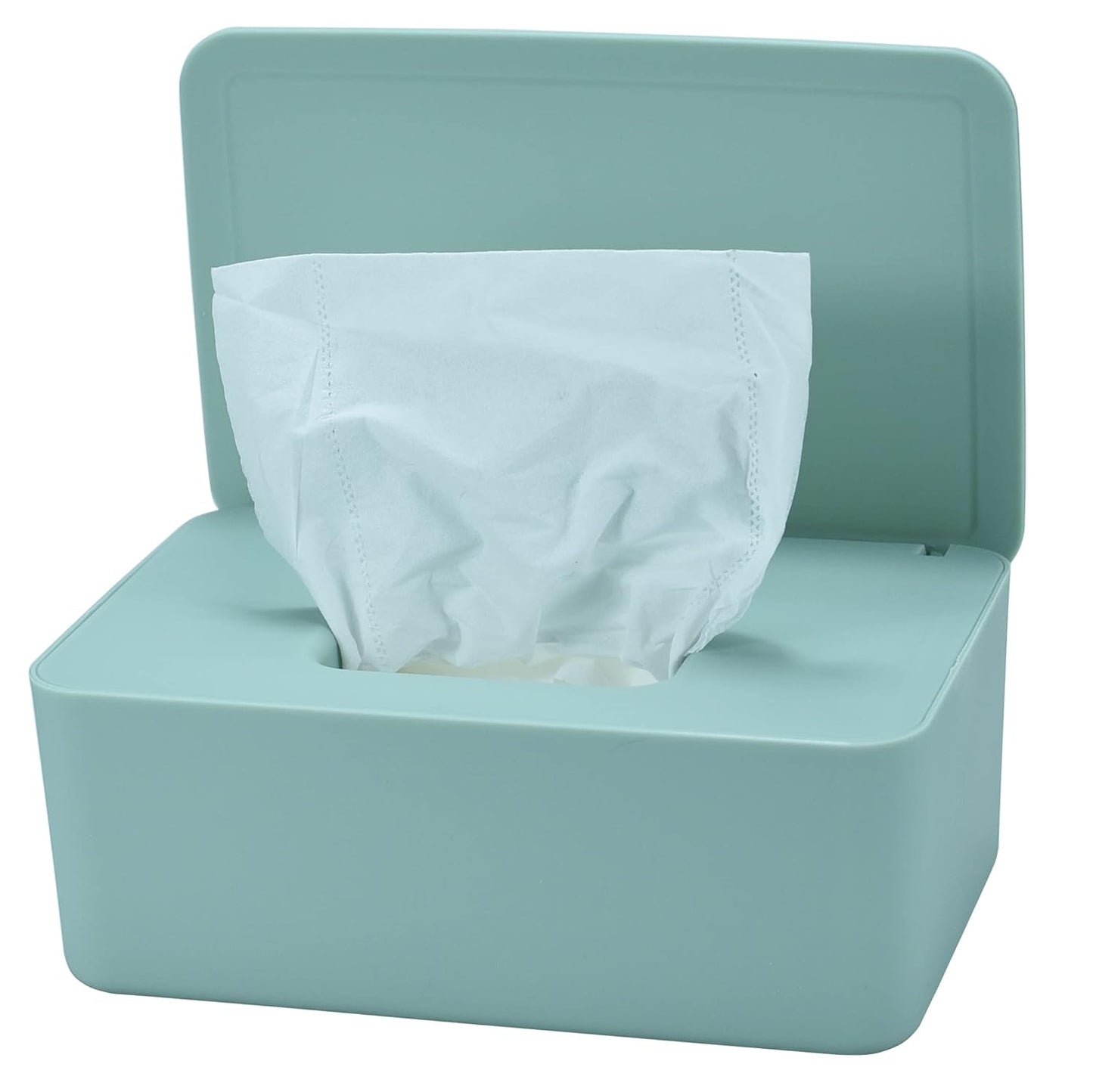 Diaper Wipes Dispenser, Baby Wipes Case, Baby Wipe Holder Keeps Diaper Wipes Fresh, Wipe Container with Non-Slip Feet (Black)