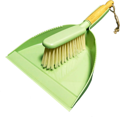 Mini Broom and Dustpan Set - Small Broom and Dustpan Set for Home, Camping Broom, Whisk Brooms Small(Gray Orange)