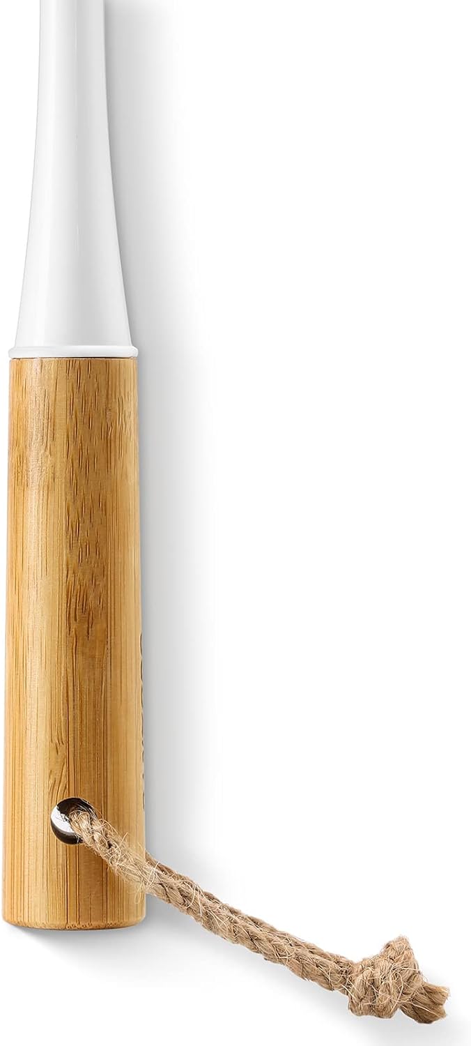 SUBEKYU Dish Brush with Handle, Natural Bamboo Dish Scrubber Brush, Kitchen Dishwashing Brush for Cleaning Dishes/Pans/Pots/Sinks, Sisal Bristles, 2P