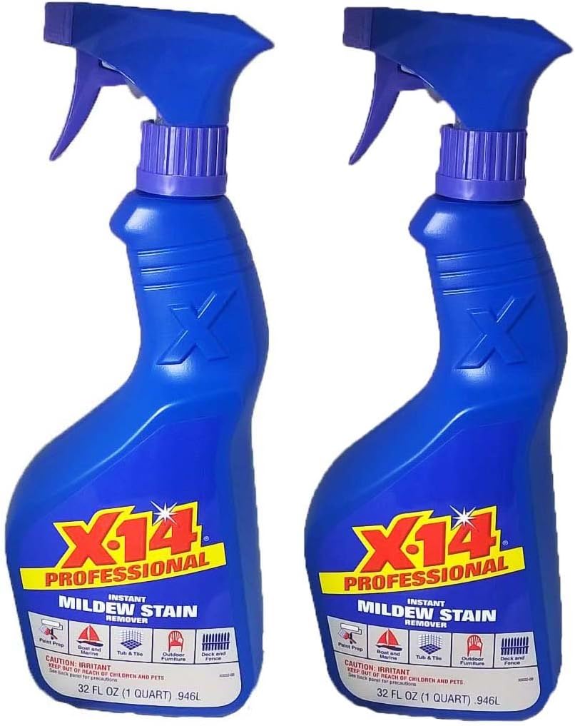 2 set of 2 pack - X-14 Professional Instant Mildew Stain Remover 32 FL OZ