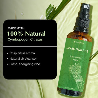 Vanilla Room, Linen & Pillow Spray by Aromafume | 100ml/3.38 fl oz | with Pure Vanilla Essential Oil | Aromatherapy Spray | Mist for Bedding, Fabrics
