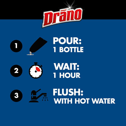Drano Early Action Foamer Drain Clog Remover and Cleaner for Shower or Sink Drains, Unclogs and Removes Sources of Odor, 17 Fl Oz