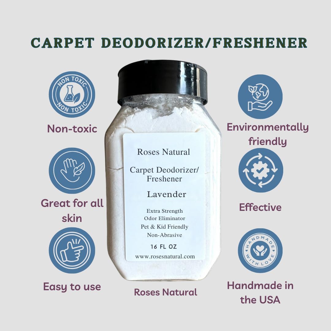 Carpet Deodorizer & Freshener, Pet & Kid-Friendly, Odor Eliminator (Vanilla, 4 oz)