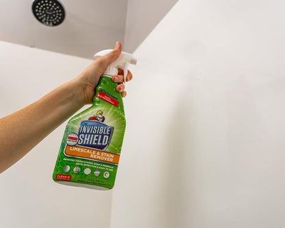 Invisible Shield Limescale & Stain Remover 32 fl. oz - Spray Away Hard Water & Soap Scum by UNELKO- Clean-X 2 pack