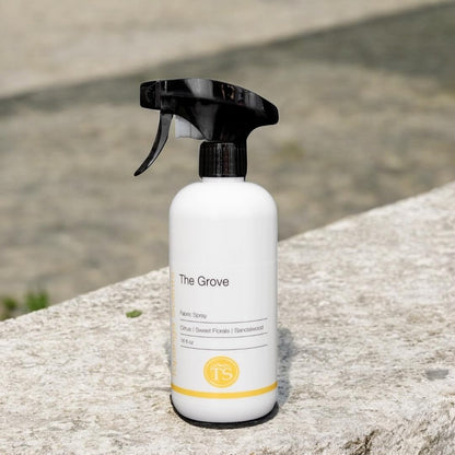 Topanga Scents The Grove Fabric Spray – 16 fl oz | Citrus, Sweet Florals & Sandalwood | Vegan, Phthalate‑Free
