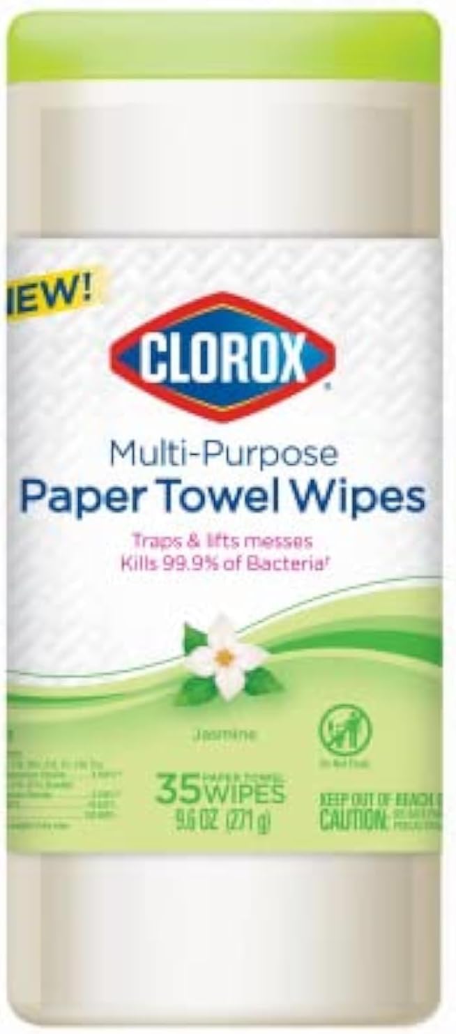 Clorox 32581 Multi Purpose Paper Towel Wipe, Jasmine Scent, 35-Ct. - Quantity 6