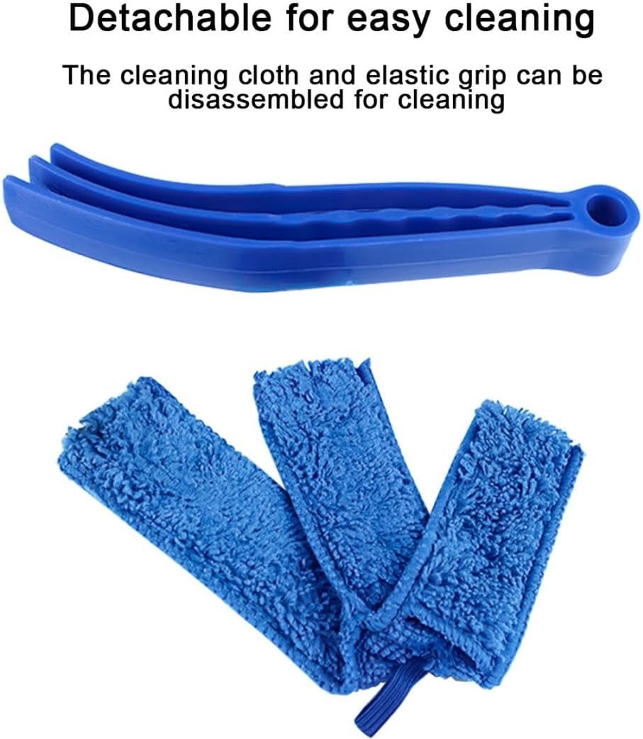 3PCS Mini Duster for Car Air Vent, Automotive Air Conditioner Cleaner and Brush, Vehicle Blind Dust Cleaning Tool for Keyboard, Window, Shutter, Universal for SUV, Truck, RV（Rose Red）