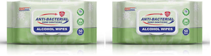 Advanced 75% Alcohol Antiseptic Hand Sanitizer Multipurpose Wipes (50 Count X 4 packs = 200 Wipes)