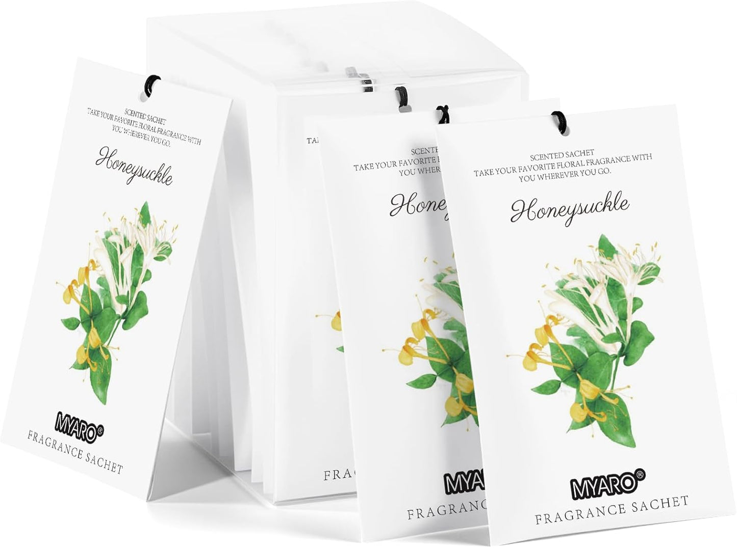 MYARO 12 Pack Fresh Linen Scented Sachets for Drawer, Closet & Car Air Freshener Bags | Odor Eliminator & Fabric Refresher | Crisp, Clean Home Fragrance Gift Set