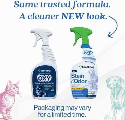 Oxy Pet Carpet Cleaner Spray | Pet Stain Remover for Pet Urine, Cat Pee, Dog Poop | Deep Spot Treating Action on Carpeting, Upholstery, Laundry, Pet Beds & More (32 Fl Oz)