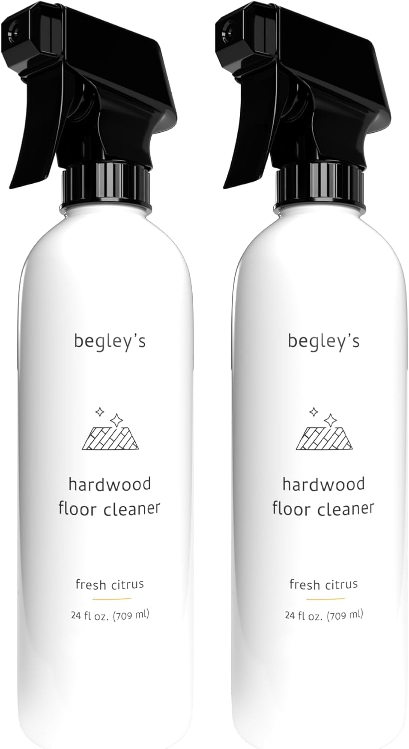 Begley's Hardwood Floor Cleaner Spray - Hard Wood Floor Cleaner for Mopping - Citrus Scent Hardwood Cleaner - 64 oz