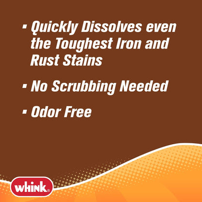 Rust-Oleum Whink Rust Stain Remover | Heavy-Duty Iron Stain Remover for White Toilets & Sinks, Colorfast Fabric & Carpets | 32 oz