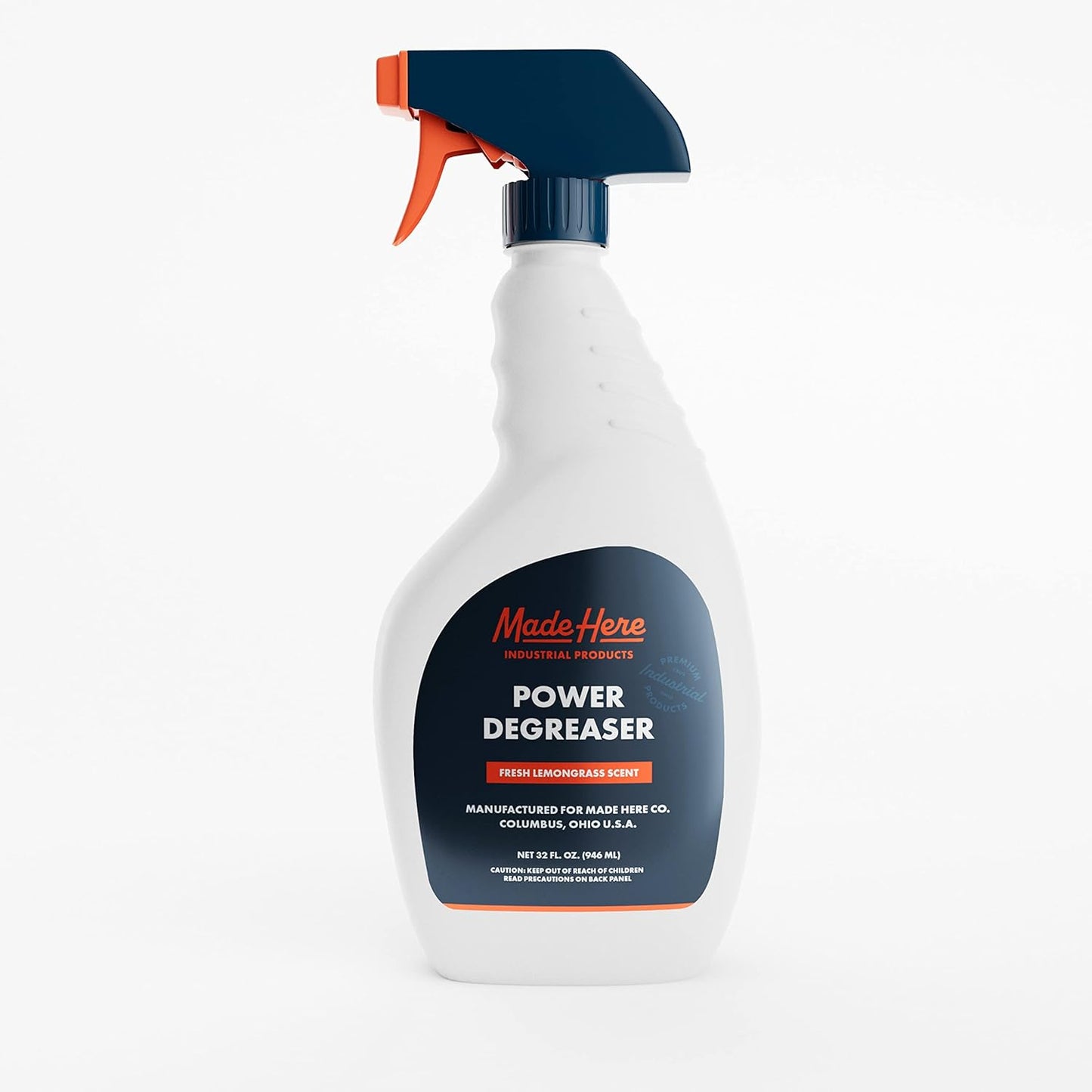 Made Here Co. Professional Strength Degreaser for Kitchens, Industrial pH Neutral and Biodegradable Easy Spray & Wipe,Lemongrass Scent,Safely Responsible for People and Environment,packaging may vary