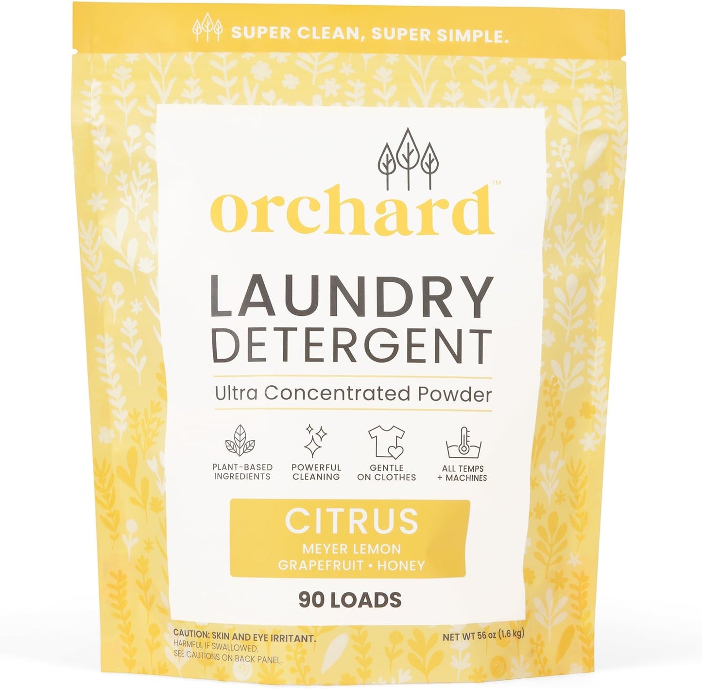 Orchard Laundry Detergent Powder Natural Deep Cleaning Laundry Powder for Sensitive Skin - Lavender Chamomile - Plant Based Effective Ingredients - 90 Loads - Enzyme-Powered, Eco Friendly Detergent