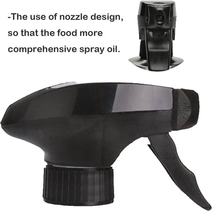 BIGWE Stainless Steel Olive Oil Sprayer Bottle, 17 Oz/500ml Sauce Vinegar Sprayer Dispenser, Water Sprayer Bottle,Kitchenware Tools for Cooking, Frying, BBQ and Grilling