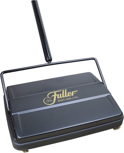 Fuller Brush 17033 Electrostatic Carpet & Floor Sweeper - 9" Cleaning Path - Lightweight - Ideal for Crumby Messes - Works On Carpets & Hard Floor Surfaces - Blue