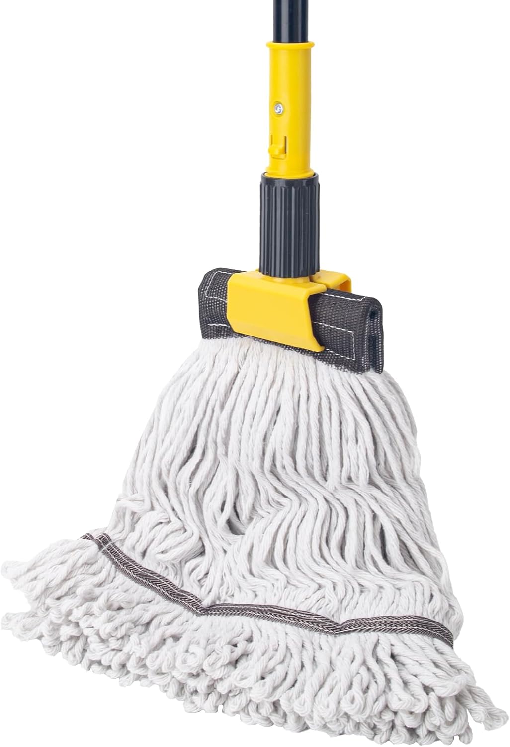 KeFanta Commercial Mop Heavy Duty Industrial Mop with Long Handle,60" Looped-End String Wet Cotton Mops for Floor Cleaning,Home,Kitchen,Office,Garage and Concrete/Tile Floor
