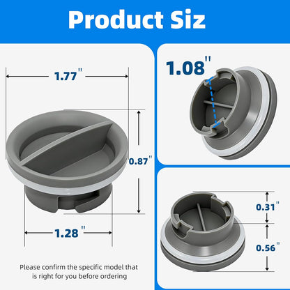 WPW10524919 Rinse Aid Dispenser Cap Replacement for Whirlpool KitchenAid Maytag Dishwasher, Also Fits W10524923 PS6883850 AP6022604 EAP11755938 2684856 PS11755938