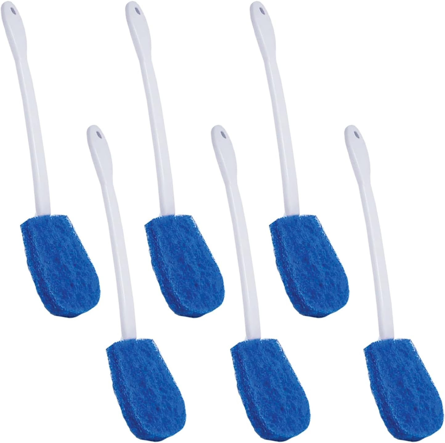 Toilet Brush and Holder Set, By LOLA, 2 Pack, Classic Version, Durable Bristles for Deep Cleaning, w/Compact Space Saving Storage Holder