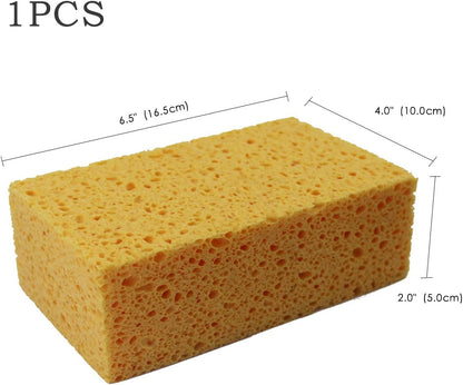 6 x 3.6 x 0.9 Inch JK SP-T22 Large Sponge, Kitchen Sponges, Handy Sponges, Cellulose Sponges, Dish Washing Sponge, Natural Sponge, Car Washing Sponge, Eco Friendly Sponge