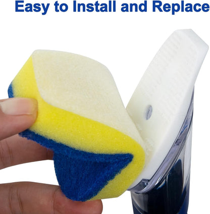 CELOX Dish Wand with Soap Dispenser, Dish Scrubber for Pans, Pots, Kitchen Sink Cleaning