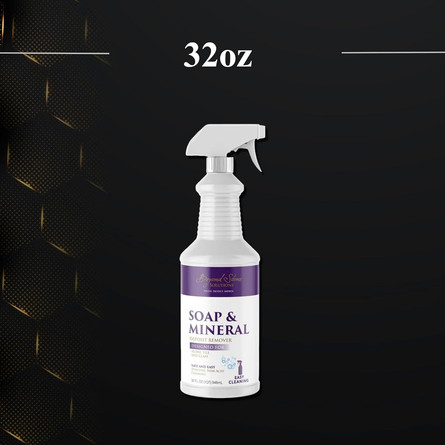 Non-Acidic Soap & Mineral Deposit Remover, 32oz