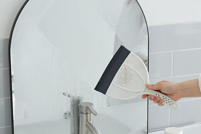 Broombi Silicone Handheld Brush & Dustpan Set - All Smooth Surface Squeegee Sweeper - Ideal for Pet Hair Removal, Wet and Dry Use to Maximize Clean-Up Efficiency