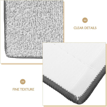 Ciieeo 5-Pack Microfiber Mop Refills - 15x5 Inch Large Replacement Pads - Washable & Reusable Cleaning Cloths for Hardwood, Tile & Laminate Floors - Thickened Fiber Floor Mopping Pads