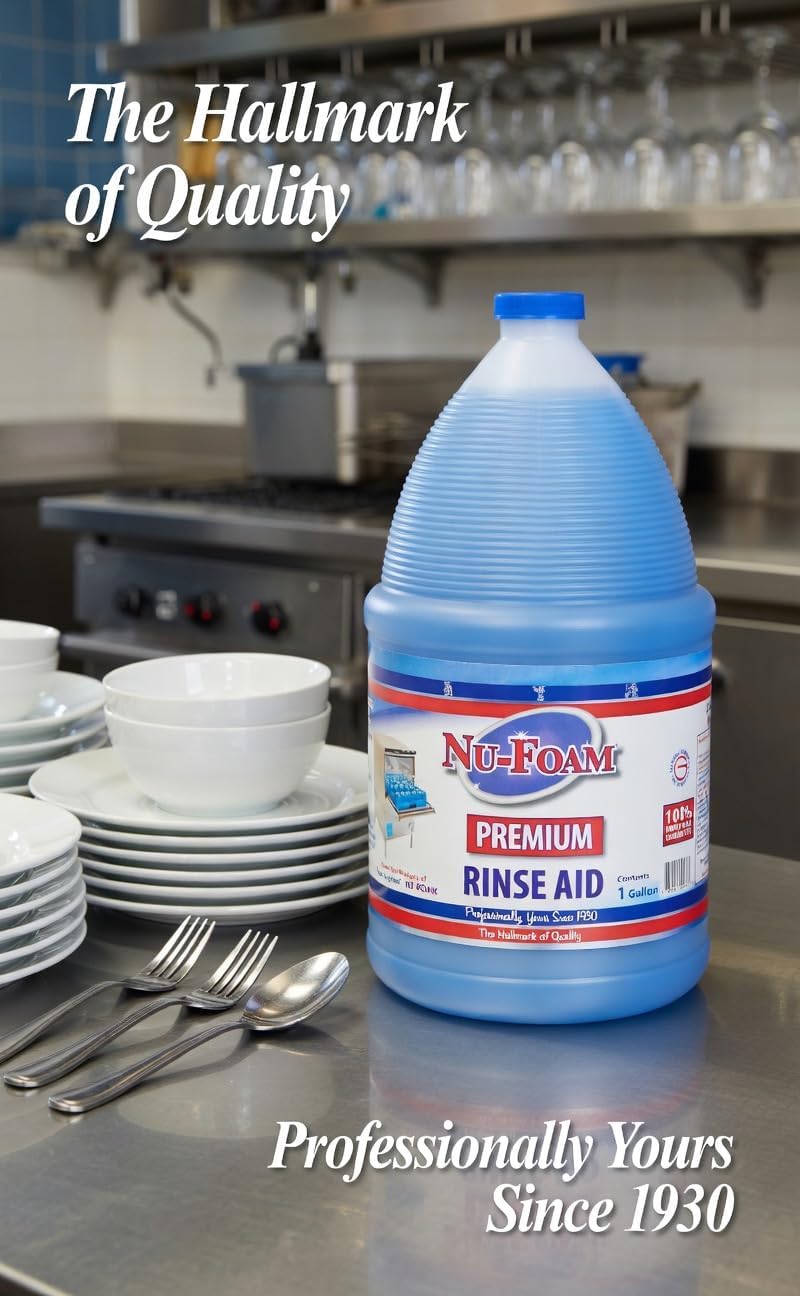 Nu-Foam Premium Rinse Aid - 1 Gallon