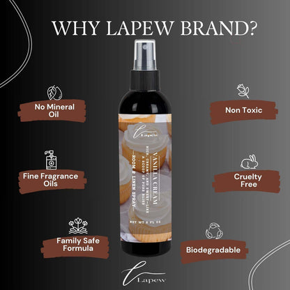 Lapew Room & Linen Spray | Fragrance Mist for Home, Car & Office | Fabric & Air Freshener | Neutralizing Mist | Made in USA | Cozy Cinnamon & Apple - Colors B