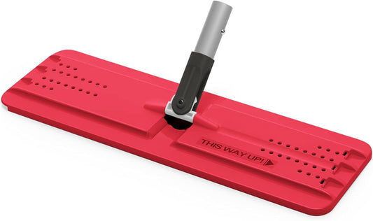 JOYMOOP Flat Mop Head, with 13-inch Microfiber Mop Pad Replacement - Pink, 1 Pack