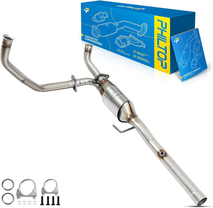 PHILTOP Left and Right Catalytic Converter Replacement For 2005-2010 300 2.7/3.5L V6 RWD, 2006-2010 Charger 2.7/3.5L V6 RWD, 2005-2008 Magnum 2.7/3.5L V6 RWD Replace 55434, 55433 (EPA Compliant) - Colors A