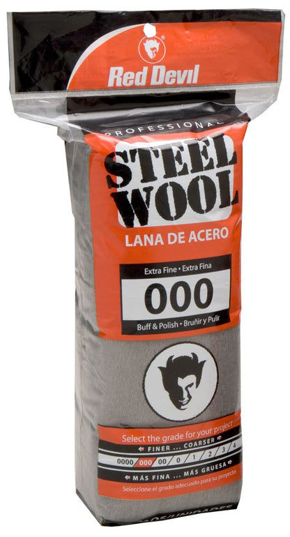 Red Devil 0310 Steel Wool, 0000 (Pack of 16)