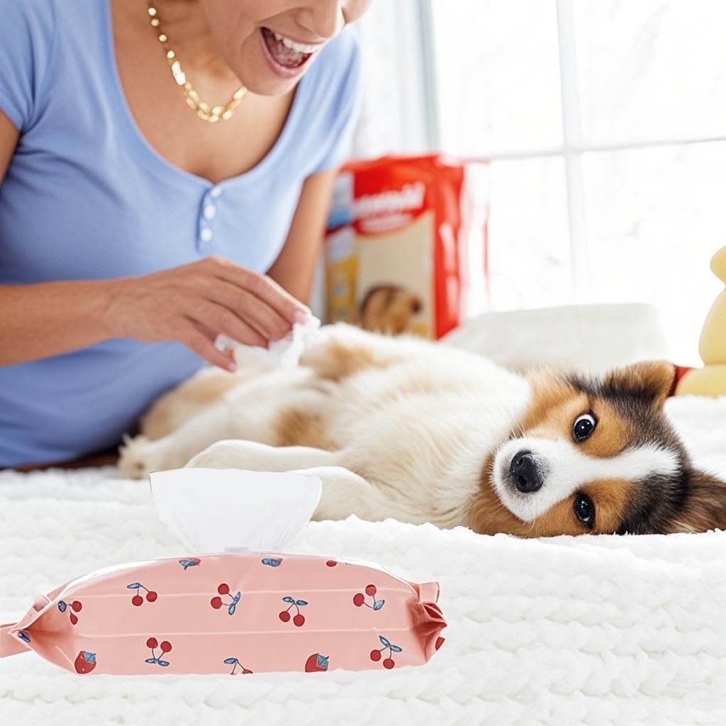 Wipe Dispenser White,Reusable Flushable Wipe Holder Set with 2Pcs Refillable Portable Wipe Bag for Baby Adult Bathroom,Wipe Container with Lids Keeps Wipes Fresh,Baby Shower New Mom Gifts